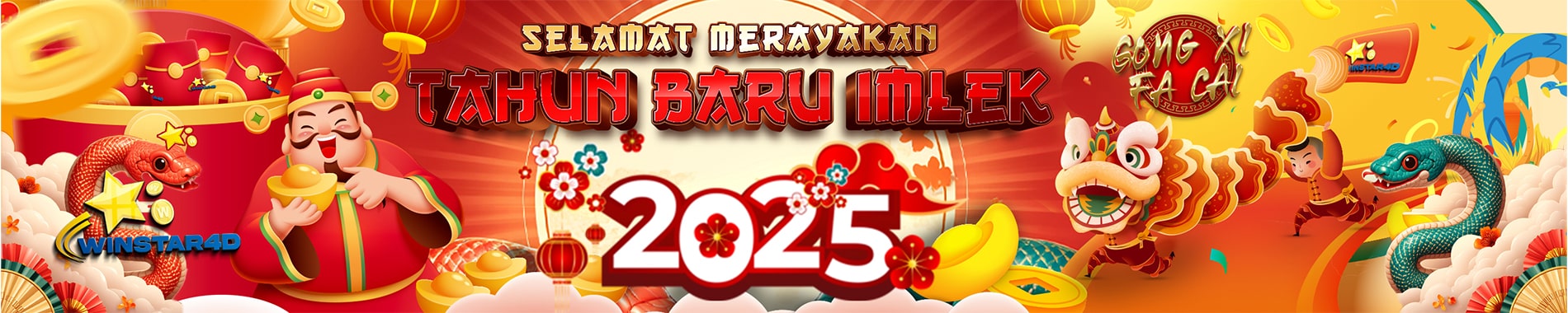 Banner Tahun Baru Imlek 2025